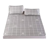 Tapis rafraîchissant d'été pliable avec impression 3D, avec taie d'oreiller, housse douce et respirante en soie glacée pour dormeurs chauds, décoration de chambre à coucher, (Taie d'oreiller 150*200