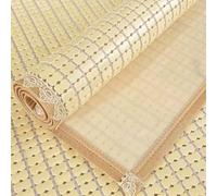 Tapis rafraîchissant en bambou - Tapis de sommeil d'été portable et pliable pour lit et salon, respectueux de l'environnement, respirant pour temps chaud