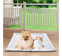 Tapis rafraîchissant instantané pour chiens - Doux, respirant et lavable en machine - Gris - Taille M - 91 cm x 58 cm - Pas besoin d'eau ou de réfrigération - Gardez votre chien au frais tout l'été