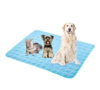 Tapis rafraîchissant lavable en soie glacée pour chiens et chats de petite, moyenne et grande taille, tapis de couchage pour intérieur et extérieur pour cage, niche, lit, canapé ou siège de voiture