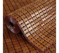 Tapis rafraîchissant personnalisé Mahjong pliable 40 cm coussin de chaise en bambou coussin de chaise d'été charbon naturel coussin canapé oreiller marron 90 x 210 cm