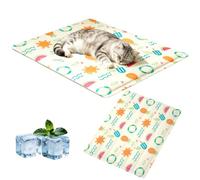 Tapis Rafraîchissant Portable pour Chien Chat, Coussin Réfrigérant Durable Reste Froid Plus Longtemps, Étanche Facile À Nettoyer Idéal pour Petits et Grands Animaux en Voyage et en Extérieur