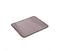 Tapis rafraîchissant pour animal domestique pour chien et chat - Matelas d'été non toxique à sommeil rapide - Marron - 50 x 40 cm