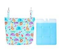 Tapis rafraîchissant pour animal domestique | Tapis de glace résistant à la mastication lavable pour extérieur, canapé, cage, voiture, jardin, plage, voyage, parc de jeu