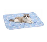 Tapis Rafraîchissant pour Animaux - Tapis Rafraîchissant pour Chats Et Chiens - 50x40 Cm Lavable Facilement Transportable Couverture Lit Accessoires pour Chat Chiots Amis À Fourrure Intérieur Maison