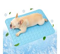 Tapis Rafraichissant Pour Chien Chat, Imperméable Tapis Fraicheur Chat Chien, Peut Être Utilisé Pendant Plusieurs Heures En Continu, Refroidit Rapidement Et Est Facile À Nettoyer (Bleu, S: 40*30cm)
