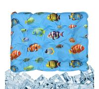 Tapis rafraîchissant pour Chien | Coussin chat réfrigérant pliable épaissi | Couverture rafraîchissante d'été pour animaux de compagnie - pour chiots chatons été intérieur maison patio cage voiture vo