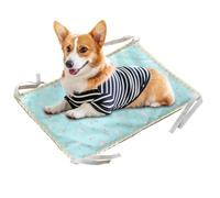 Tapis Rafraîchissant pour Chien - Coussin de Gel Rafraîchissant pour Animal de Compagnie - Double Face à Cordes aux Quatre Coins pour Canapé Lit Intérieur Cage Niche Extérieur