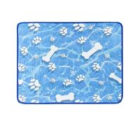 Tapis rafraîchissant pour chien | Coussin de refroidissement portable et lavable | Couverture de lit confortable antidérapante pour chiens, voyage, bateau, Camping-car, extérieur, intérieur, maison