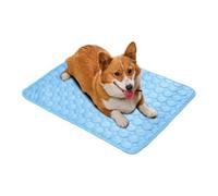 Tapis rafraîchissant pour chien - Lit en soie glacée pour animal domestique - Respirant et lavable - Design doux et portable - Compact - Idéal pour canapé, sol, niche, camping-car, siège de voiture