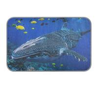 Tapis rafraîchissant pour chien Motif monde sous-marin coloré Baleine bleue Pour l'extérieur Pour chaton Extérieur Confortable Tapete Frio para Perros M
