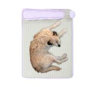Tapis rafraîchissant pour Chien - rafraîchissant pour lit et Transport - Lit rafraîchissant pour Animaux de Compagnie avec Oreiller, Base antidérapante avec Dissipation de Chaleur pour Siestes