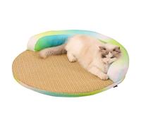Tapis Rafraîchissant Pour Chien - Soie Glacée 40,6 Cm, Lit De Couchage D'été, Coussin Tissé En Rotin | Coussin De Repos Pour Salon Intérieur Et Extérieur, Patio, Bureau, Chiot, Chat Senior, , So