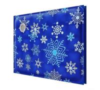 Tapis rafraîchissant pour chiens et chats conçu pour absorber la chaleur corporelle et libérer une sensation de fraîcheur naturellement au fil du temps (XL 60 x 90 cm, bleu foncé)