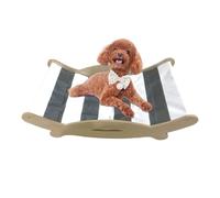 Tapis rafraîchissant pour chiens et chats - Hamac avec tapis d'eau - Imperméable - Fauteuil de salon surélevé - Accessoire pour animaux de compagnie - Rebord de fenêtre - Lit d'été bleu - Lit flottant