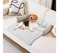 Tapis rafraîchissant pour Chiens et Chats, Lit Froid pour Animaux de Compagnie, Idéal pour Canapé, Panier ou Cage, Refroidissement sans Eau, Lavable, pour Été et Canicule (Gris-a)