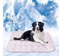 Tapis Rafraîchissant pour Chiens et Chats, Tapis de Refroidissement en Soie Glacée Respirant Non Toxique, Durable Ice Silk Pet Cooling Mats pour Animaux en été