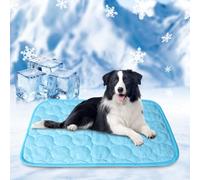 Tapis Rafraîchissant pour Chiens et Chats, Tapis de Refroidissement en Soie Glacée Respirant Non Toxique, Durable Ice Silk Pet Cooling Mats pour Animaux en été