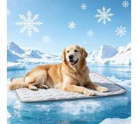 Tapis rafraîchissant pour grands chiens, tapis rafraîchissant autonettoyant 100 x 70 cm, couverture rafraîchissante pour chien, coussin rafraîchissant d'été, tapis rafraîchissant pour chiens pour la