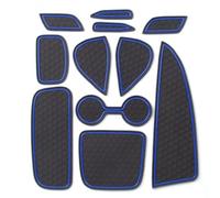 Tapis rainure Porte Accessoires Voiture Console Centrale Tapis Caoutchouc Rainure Porte Antidérapants pour Yaris 2020 2021(Blu)
