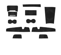 Tapis rainure Porte Rainure Porte Voiture Tapis Tasse Antidérapant Étanche Accessoires D'intérieur pour MG S5 EV ES34 MGES5 2025 2026(Noir)