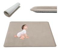 Tapis Rampant Extra Large Tapis de Jeu en Velours Corail Chambre Enfant | Tapis d'éveil pour bébé 90 x 120 cm Grand tapis en velours corail doux antidérapant Tapis Zone 2 cm Tapis de yoga tatami