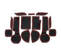 Tapis Rangement Portières Intérieures pour Suzuki pour SX4 pour S-Cross(Red with Word)