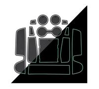 Tapis Rangement pour Mazda 3 BP pour Axela 2019 2020 2021 2022 Joint Fente Porte Style Voiture Contrôle Central Stockage Tasse d'eau Tapis Antidérapant(Bianco)