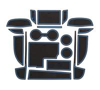 Tapis Rangement pour Mazda CX-5 CX5 CX 5 2013-2018 18 Pièces Tapis Porte en Caoutchouc Antidérapant Tasse Pad Décoration Intérieure Accessoire Fente(17-18 Blue7)