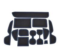 Tapis Rangement pour Toyota pour Vtear RAV4 XA50 RAV 4 2019 2020 Tapis Rainure Porte Coussin Accessoires Style Intérieur Voiture Fente Portail(RHD-Blue)
