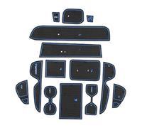 Tapis Rangement pour Toyota RAV4 2019 2020 2021 RAV 4 50 Tapis Antidérapant Console Centrale Voiture Dessous Verre Fente Porte Coussinets en Caoutchouc Autocollant(Blu)