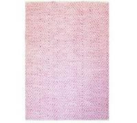 Tapis Rayé Fait Main "Aperitif" Rose 80 x 150 cm Rose G