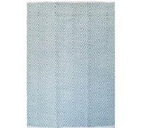 Tapis Rayé Fait Main "Aperitif" Turquoise 160 x 230 cm Turquoise G