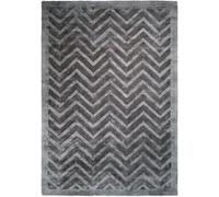 Tapis Rayures à Poils Courts Luxury IV Gris 160 x 230 cm