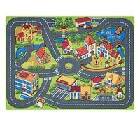Tapis Rebel Roads - Tapis Moderne à Poils Courts en Gris, Facile d'entretien, certifié Oeko-Tex, antidérapant 95x133 cm