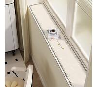 Tapis Rebord de Fenêtre Mobilier Interieur, Tapis Antidérapant Imperméable pour Rebord de Fenêtre pour Baie Vitrée, Meuble Cuisine, Balcon, Anti-Griffures de Chiens Chats(E,10x200cm)