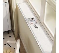 Tapis Rebord de Fenêtre Mobilier Interieur, Tapis Antidérapant Imperméable pour Rebord de Fenêtre pour Baie Vitrée, Meuble Cuisine, Balcon, Anti-Griffures de Chiens Chats(L,15x100cm)