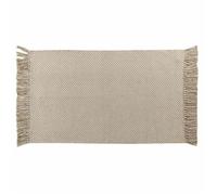 Tapis Rectangle (50 x 80 cm) Pietro, Coton & Polyester Tissé - Taille: 50x80cm - Coloris: Beige