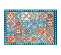 Tapis rectangle - Mosaïque et faïence - 50 x 75 cm - Vinyle - Gris