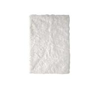 Tapis Rectangulaire 115x170cm Imitation Fourrure Blanche - SANDIO -