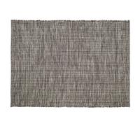 Tapis rectangulaire 130x170 cm pur coton collection MOOREA noir granit