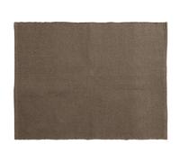 Tapis rectangulaire 130x170 cm pur coton MOOREA marron tabac