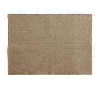 Tapis rectangulaire 170x240 cm pur coton MOOREA marron camel