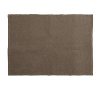 Tapis rectangulaire 170x240 cm pur coton MOOREA marron tabac