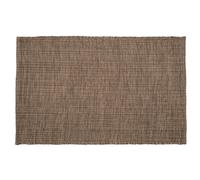 Tapis rectangulaire 60x90 cm pur coton collection MOOREA gris schiste
