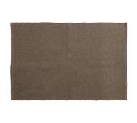 Tapis rectangulaire 60x90 cm pur coton collection MOOREA marron tabac