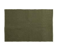 Tapis rectangulaire 60x90 cm pur coton collection MOOREA vert kaki
