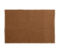 Tapis rectangulaire 60x90 cm pur coton MOOREA marron terre cuite
