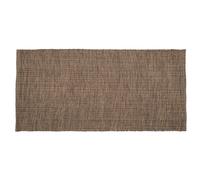 Tapis rectangulaire 70x140 cm pur coton collection MOOREA gris schiste