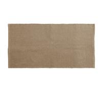 Tapis rectangulaire 70x140 cm pur coton collection MOOREA marron camel